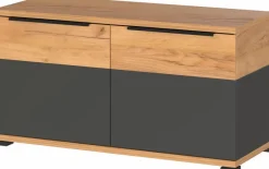 Clearance Germania Garderobenbank Granera Graphit / Eiche