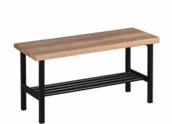 Online Garderobenbank Lenz Eiche