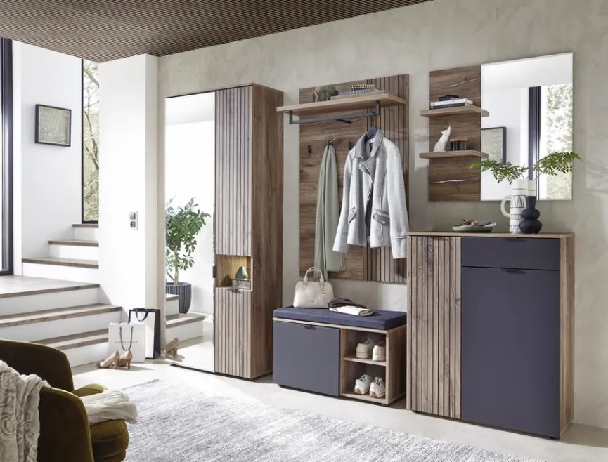 Clearance Innostyle Garderobenbank Linea Eiche