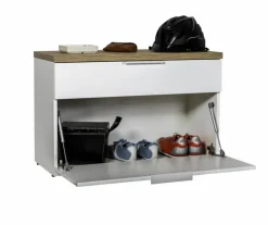 Sale Composad Garderobenbank Mundi Weiß / Hochglanz