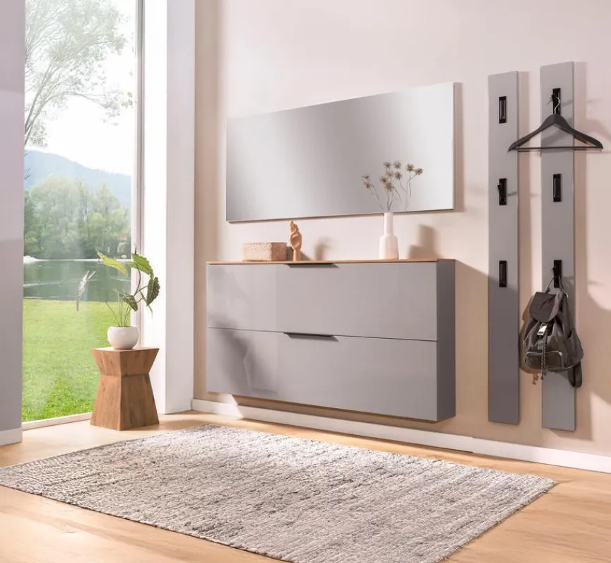 Outlet Garderobenkombination Space Grau