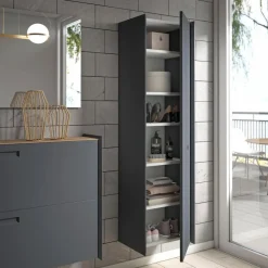 Outlet Arredokit Garderobenkombination Casaroma Anthrazit / Matt