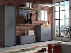 Best Arredokit Garderobenkombination Casaroma Anthrazit / Matt