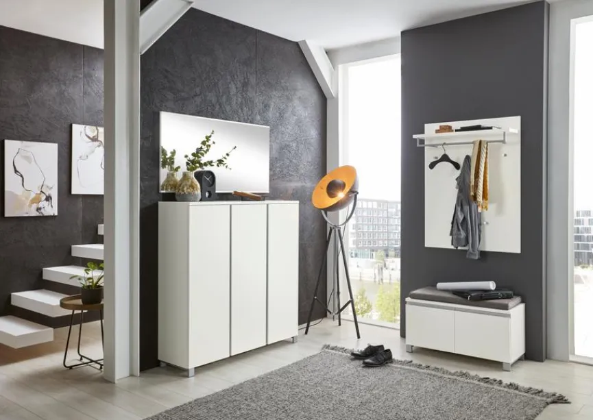 Best Voss Möbel Garderobenkombination Salea Weiß