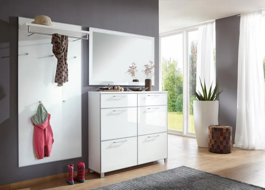 Outlet Voss Möbel Garderobenkombination Santina Weiß