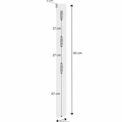 New Garderobenleiste Space Weiß / Hochglanz