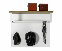 Clearance Composad Garderobenpaneel Mundi Weiß / Hochglanz