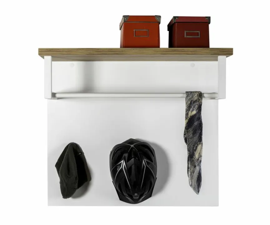 Clearance Composad Garderobenpaneel Mundi Weiß / Hochglanz