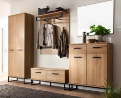 Clearance MCA Garderobenpaneel Toledo Eiche