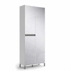 New Garderobenschrank Genio Weiß / Hochglanz