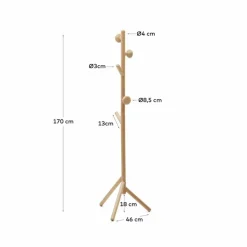 Online Kave Home Garderobenständer Nadue Natur