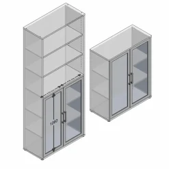 FMD Glastüren-Set Calvia Alteiche