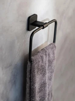 Online WENKO Handtuchring Porto Schwarz