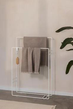 Discount Metallbude Handtuchständer Delaya Weiß