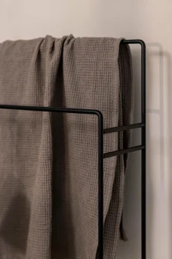 New Metallbude Handtuchständer Delaya Schwarz