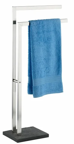 WENKO Handtuchständer Slate Rock Grau