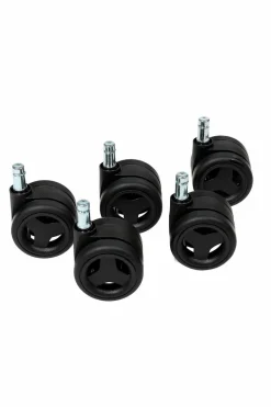 New TopStar Hartbodenrollen 5er Set Schwarz