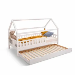 Online Hausbett Tallinn 120 x 200 cm Weiß