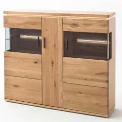 New MCA Highboard Barcelona Eiche Bianco