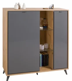 Outlet Composad Highboard Cornice Grau