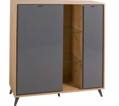 Outlet Composad Highboard Cornice Grau