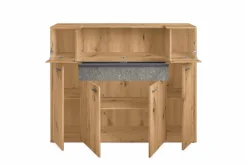 New set one by Musterring Highboard Deltona Eiche Artisan