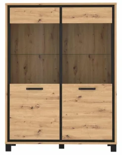 Outlet FORTE Highboard Farida Eiche Artisan