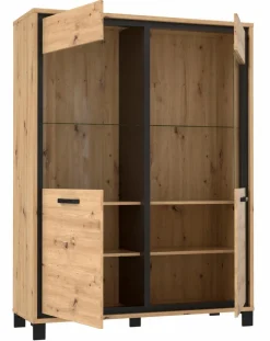 Outlet FORTE Highboard Farida Eiche Artisan