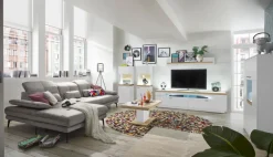 Hot set one by Musterring Highboard Lancaster Weiß