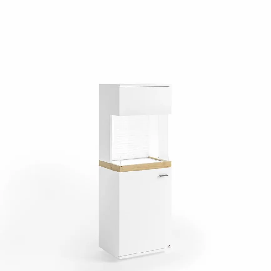 Clearance set one by Musterring Highboard Lancaster Weiß