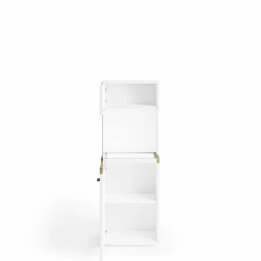 Clearance set one by Musterring Highboard Lancaster Weiß