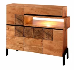 Hot WOLFMÖBEL Highboard 1501 Root Akazie