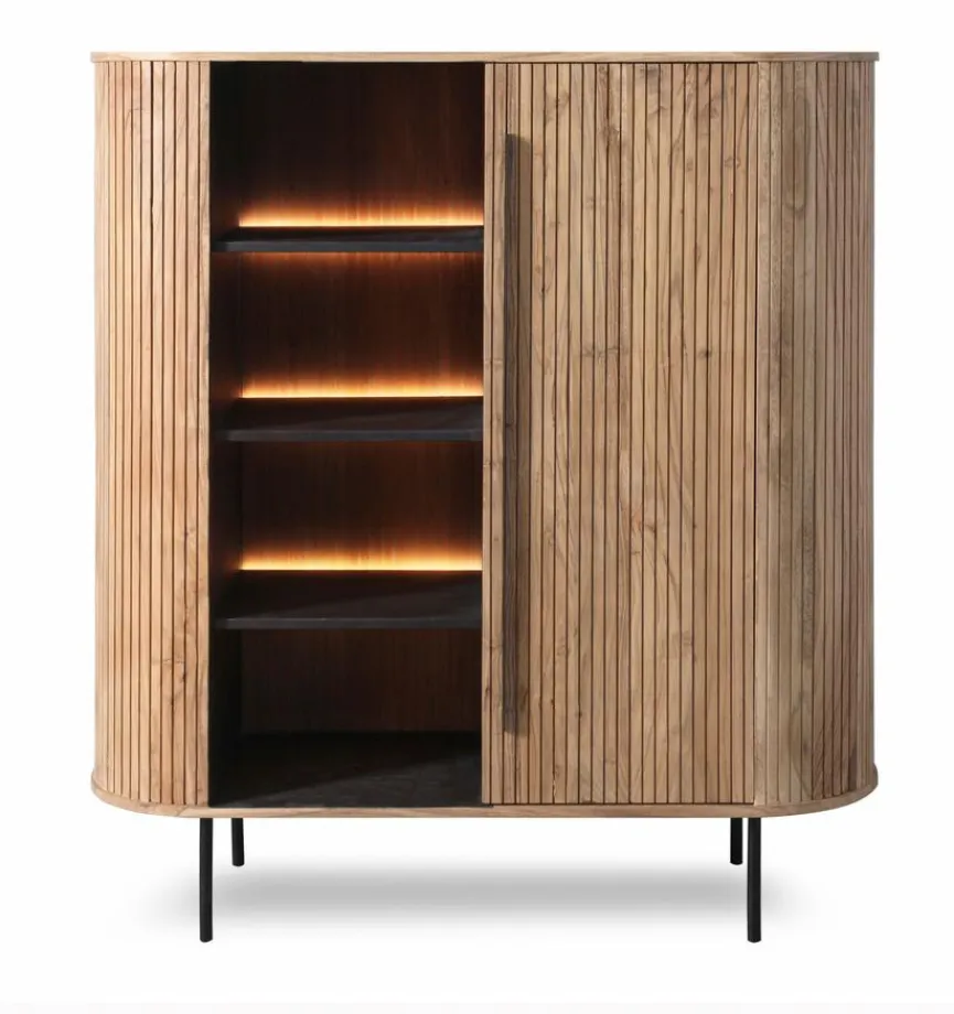 Clearance WOLFMÖBEL Highboard Bronx 4477 Akazie