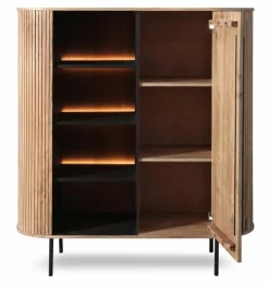 Clearance WOLFMÖBEL Highboard Bronx 4477 Akazie