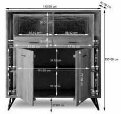 WOLFMÖBEL Highboard Hudson 2173