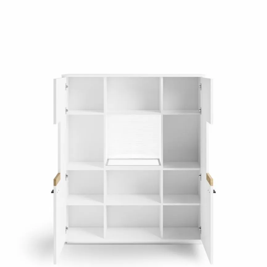 Sale set one by Musterring Highboard Lancaster Weiß