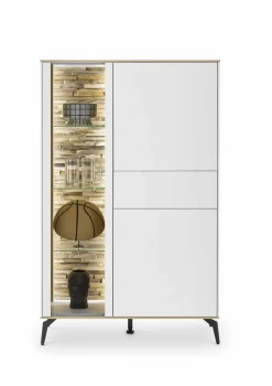 Clearance Mäusbacher Highboard Meran Weiß / Matt