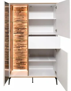 Clearance Mäusbacher Highboard Meran Weiß / Matt