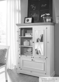 Hot G+K Highboard Minnesota Weiß