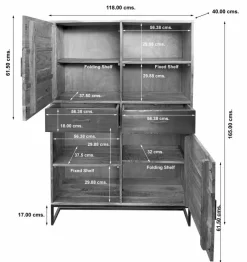 WOLFMÖBEL Highboard Spring Akazie
