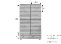 Sale G+K Highboard Stockholm Wildeiche