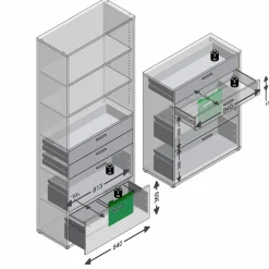 New FMD Hängeregistratur-Set Calvia Alteiche