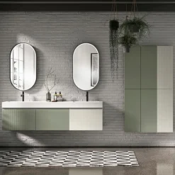 Best Hängeschrank-Kombination Pixel 04 Weiß / Grün