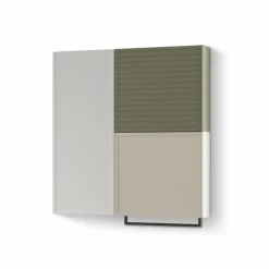 Sale Hängeschrank-Kombination Pixel 01 Weiß / Grün / Grau