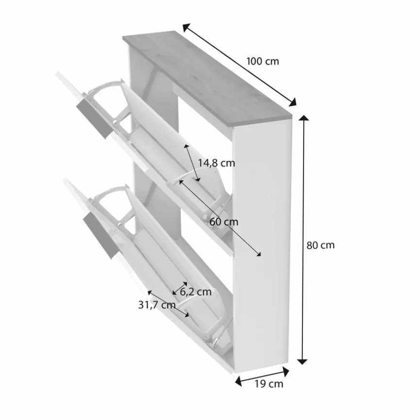 Hängeschuhschrank Space