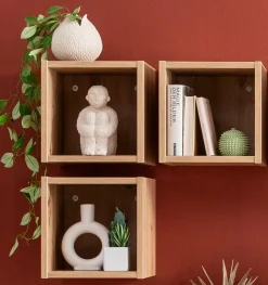 Composad Hängewürfel Mundi 3er-Set Eiche Artisan