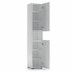 New Hochschrank Mister Weiß Hochglanz