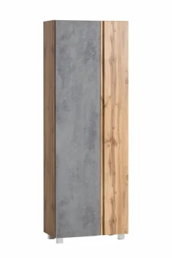 New Held-Möbel Hochschrank Monza Eiche / Beton