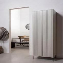 Hot Hochschrank New Gravure Grau