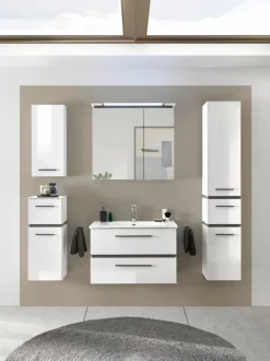 Online Musterring Hochschrank Rimini Weiß